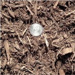 Very finely shredded hardwood bark, consistent size and easy to apply. Dark brown. Triple Shred